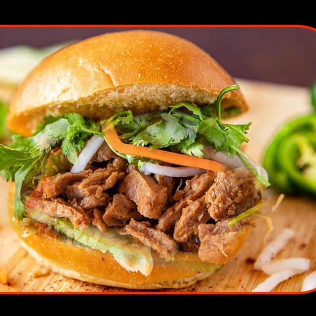 B28. BURGER VEGETARIAN/ BURGER CHAY.