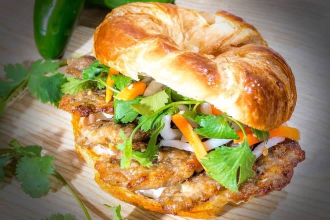 B13. GRILLED BEEF & PORK/CROISSANT BO & HEO NUONG.