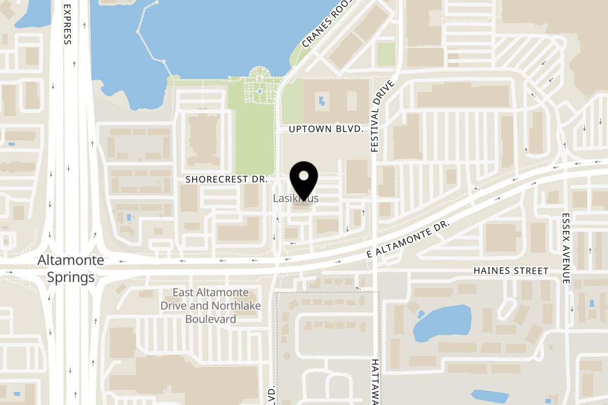 Map showing the location of Paris Banh Mi Altamonte Springs on 155 Cranes Roost Blvd #1210 in Altamonte Springs